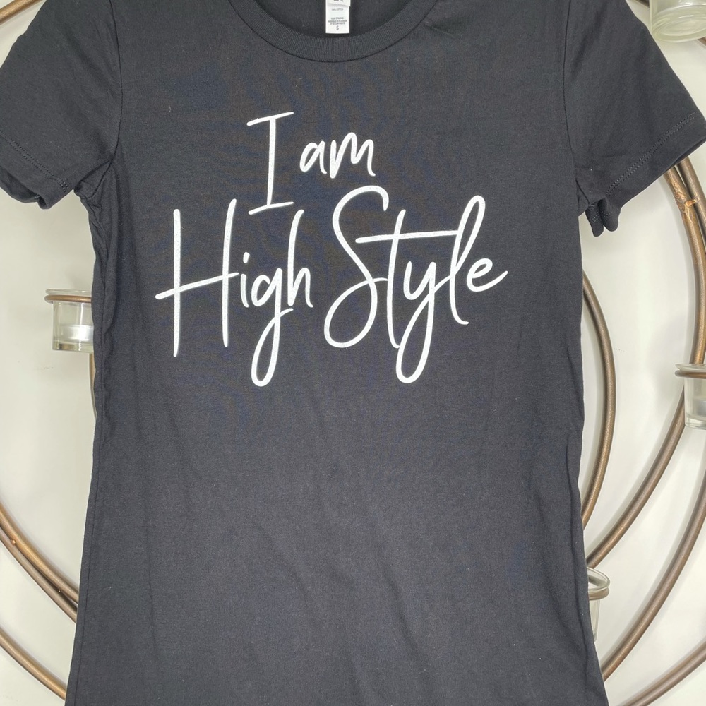 Bella Canvas ladies fitted black t-shirt. Smoke free home. No pets.